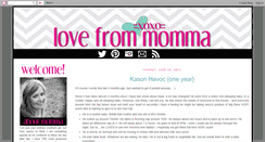 Desktop Screenshot of lovefrommomma.com