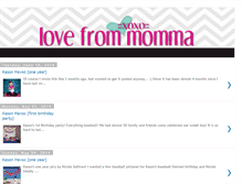 Tablet Screenshot of lovefrommomma.com
